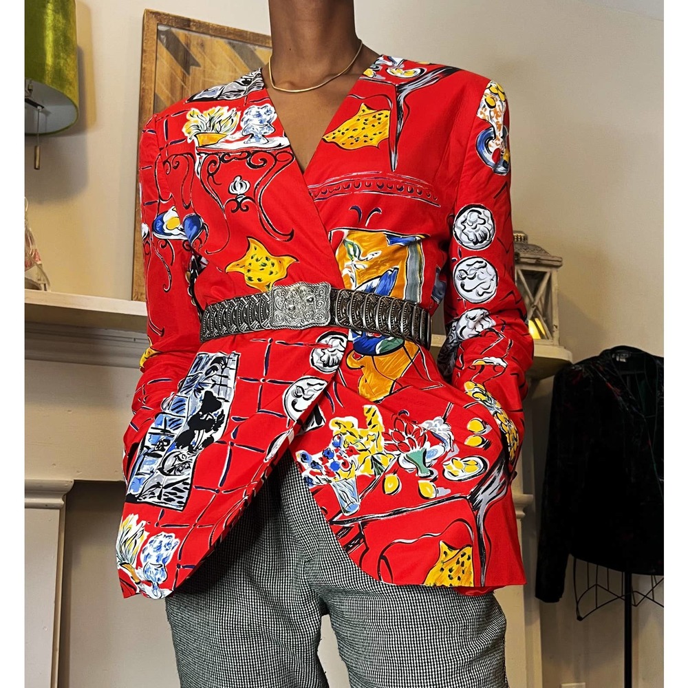 Vintage Doncaster Abstract Blazer - Size 12